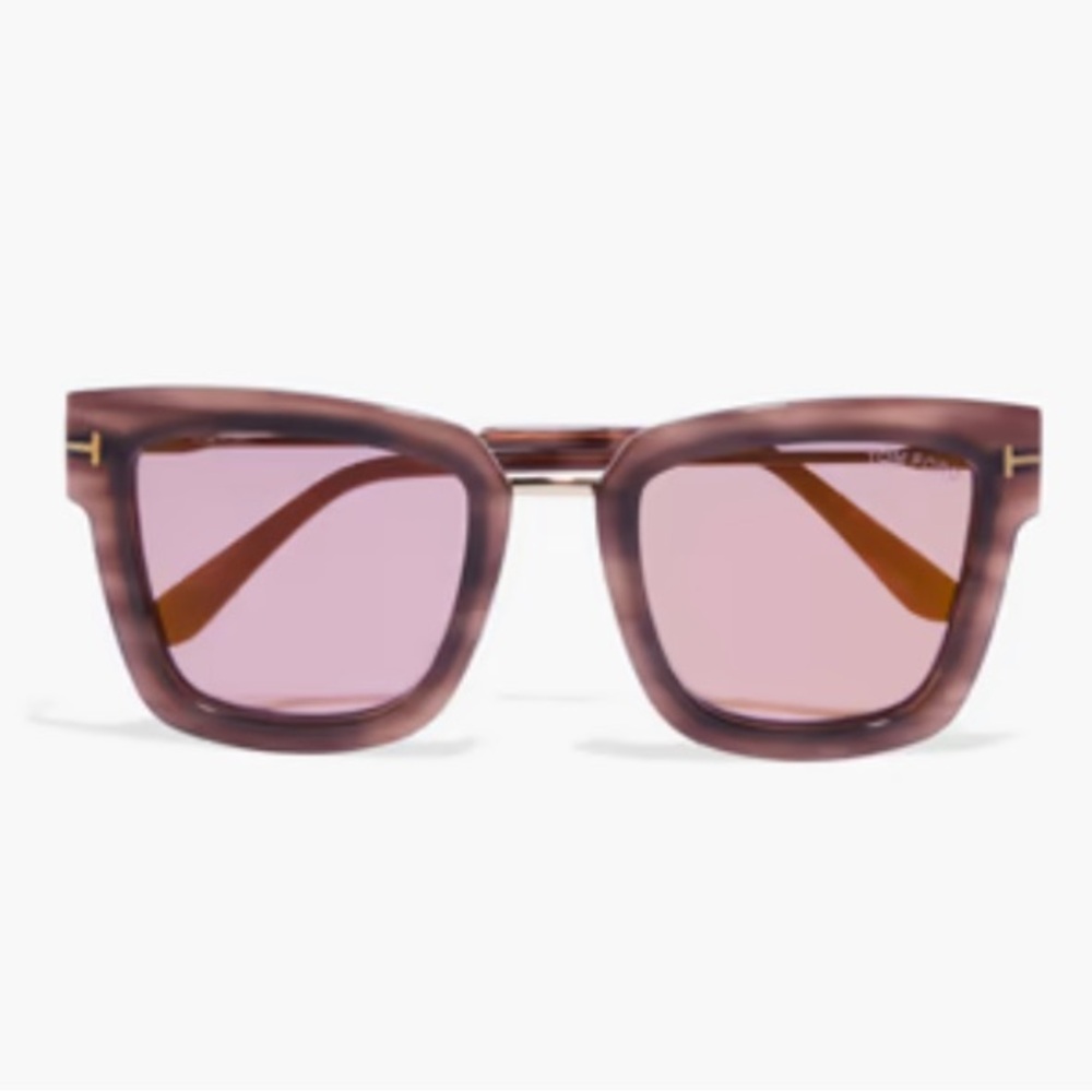 Tom Ford Pink Gradient Square Sunglasses